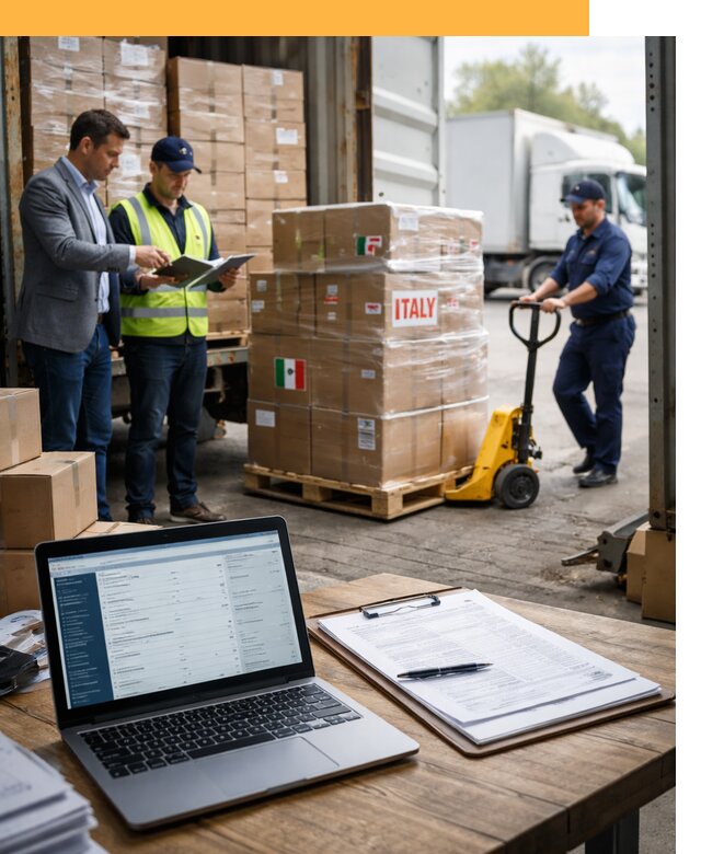 Доставка грузов из Италии: морские и авиаперевозки от 18225