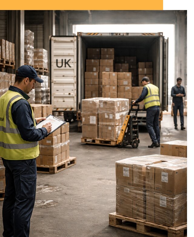 Доставка грузов из Великобритании с таможенным оформлением от 12656