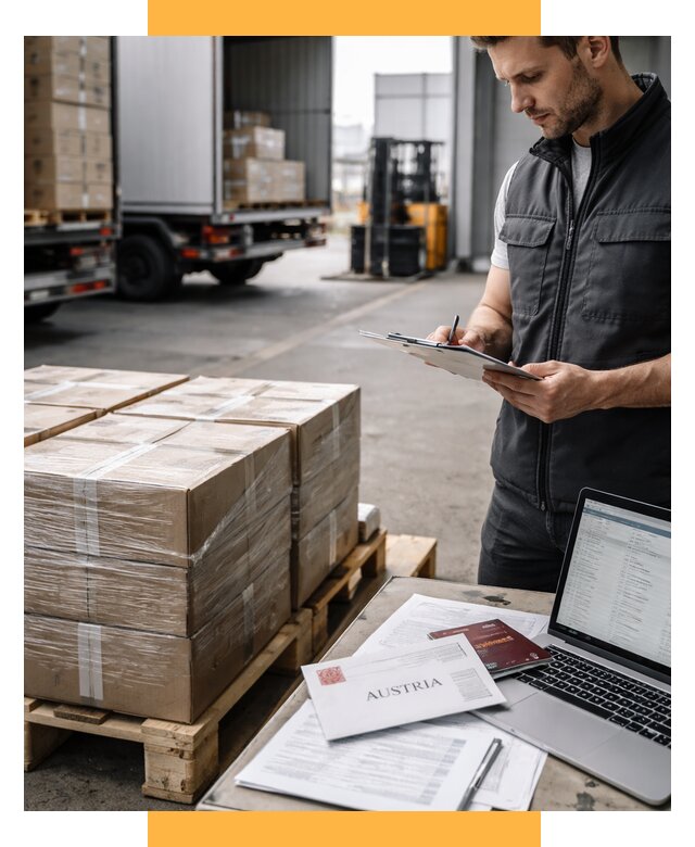 Доставка в Австрию от 65813 р. Логистика и экспорт СетСервис-Хта