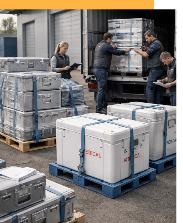 Перевозка медицинского оборудования по всему миру от 15188 руб