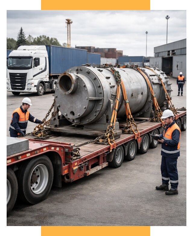 Перевозка тяжеловесных грузов под ключ от 151875 р. | СетСервис-Хта